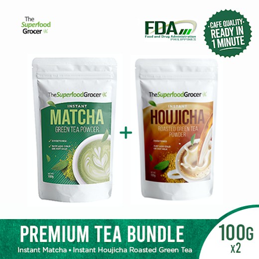 green tea The Superfood Grocer Instant Matcha & Houjicha Roasted Green