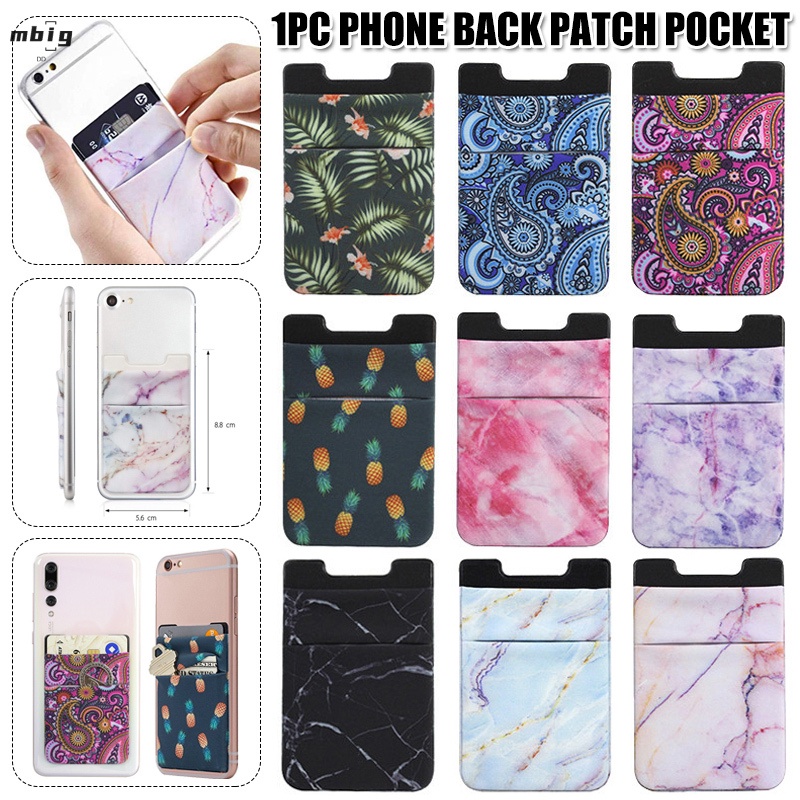 Cell Phone Wallet Credit Card Holder for Back of Phone Pockets Adhesive ...
