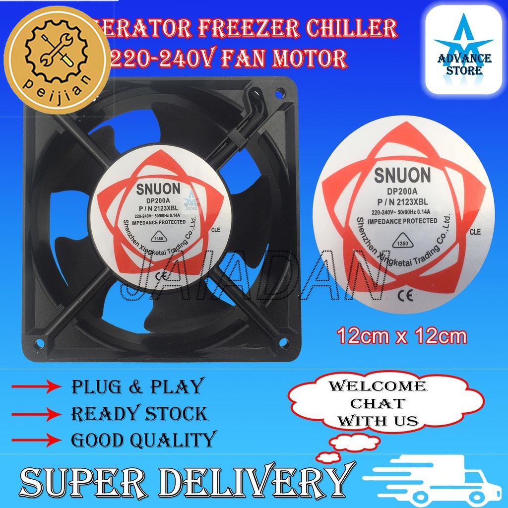 Refrigerator Freezer Chiller Fridge AC 220v - 240v Cooling Fan Motor ...