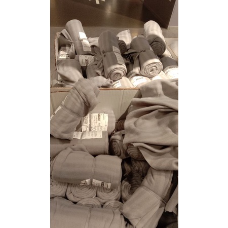 IKEA VITMOSSA Copridivano In Pile Grigio 120x160 Cm - 2 Pezzi Morbidi Lavabili In Lavatrice