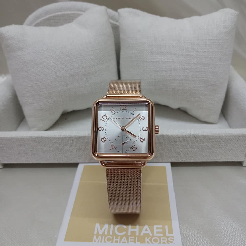 Michael Kors 'Brenner' Square Mesh Strap Watch, 31mm | COD | Shopee  Philippines