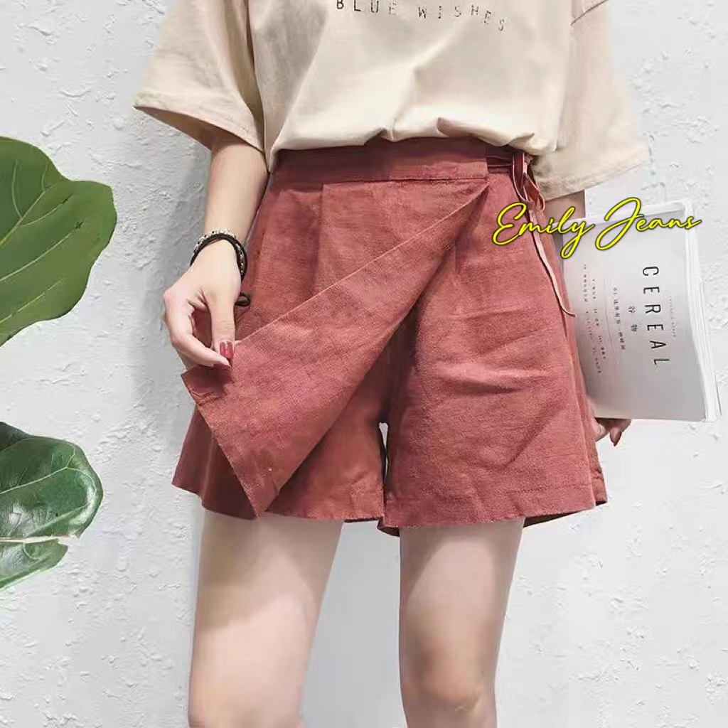 Korean Cotton Pleaded Skorts