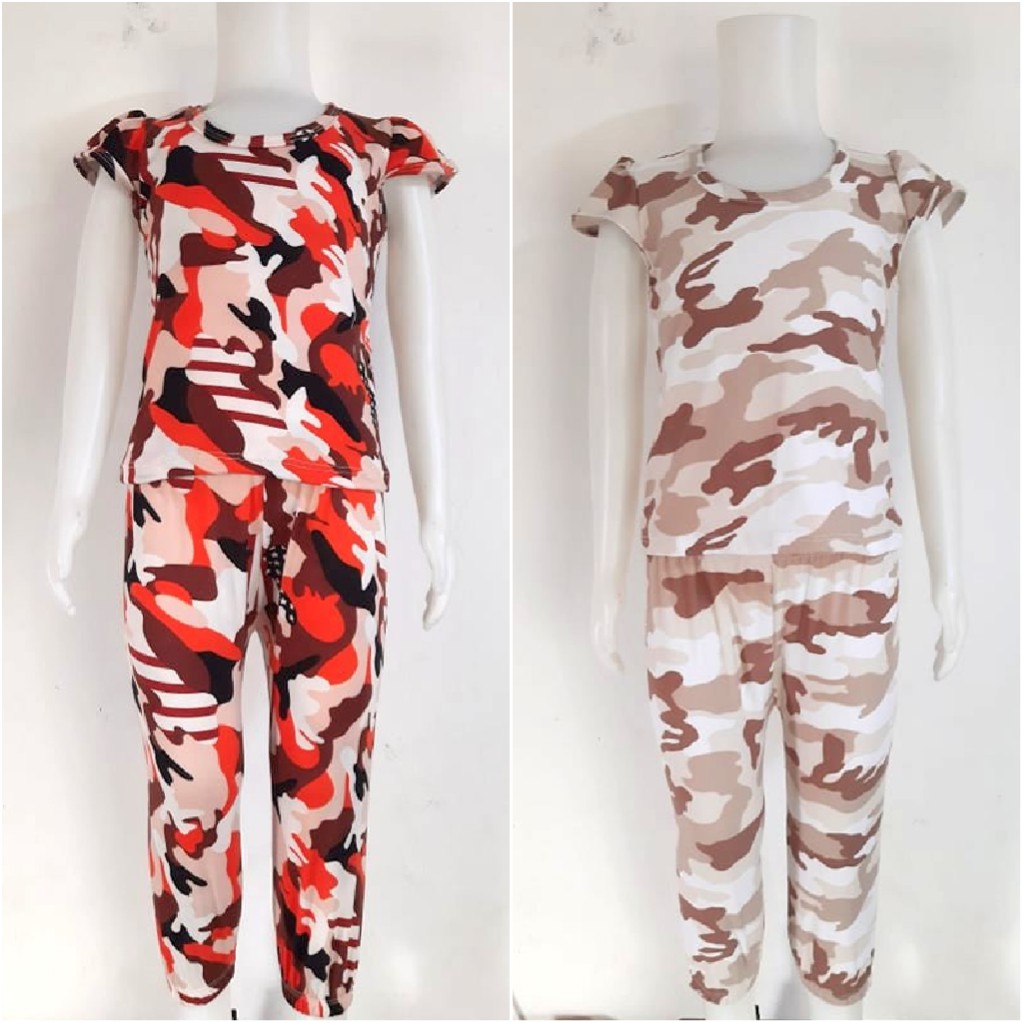 Girls Kids Terno Camouflage Pants for 1 8 years old Baby Shopee Philippines
