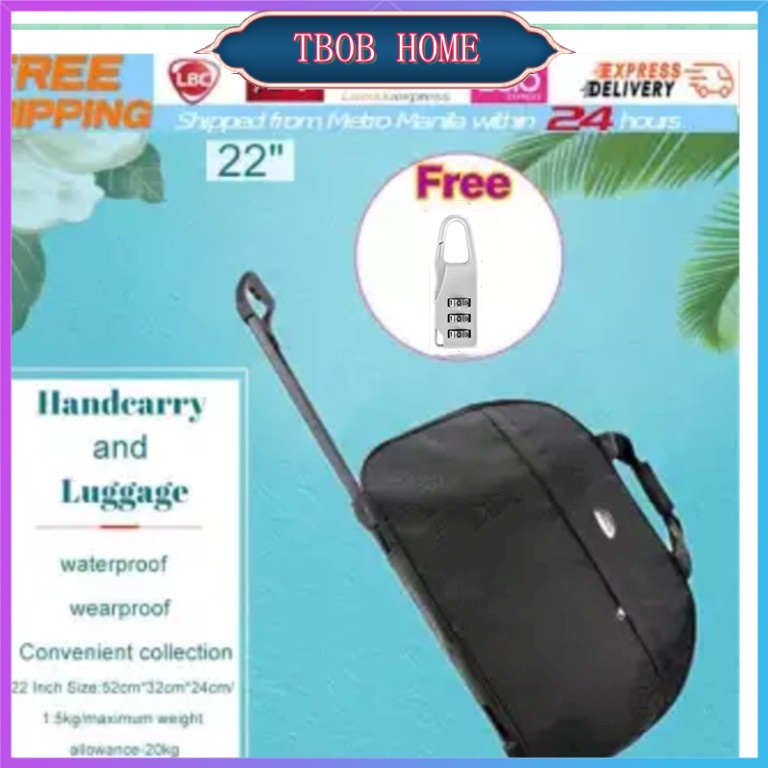 【Top Sale+Ready Stock】Waterproof Trolley Travel Bag Hand Carry Luggage