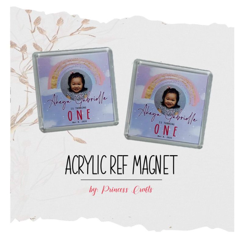 Acrylic Ref Magnet Souvenir Customized Layout | Shopee Philippines