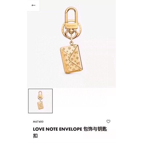 Louis Vuitton, Accessories, Louis Vuitton Louis Vuitton Portocre Love  Note Envelope Keychain M6740 Metal