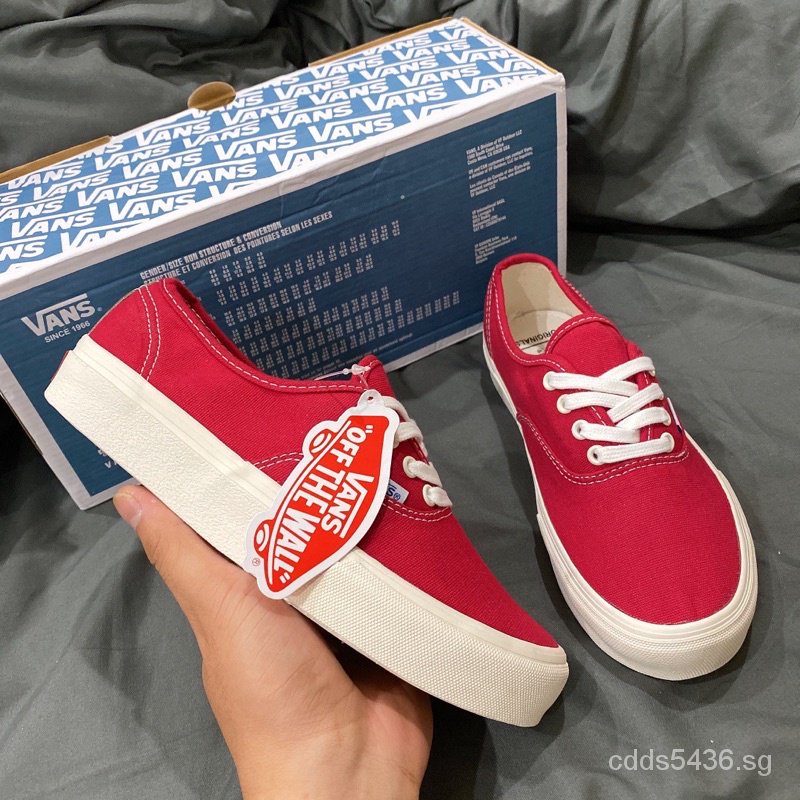 Van best sale red shoes