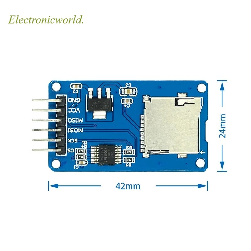 Micro Sd Card Mini Tf Card Reader Module Spi Interfaces With Level Converter Chip For Arduino 3709