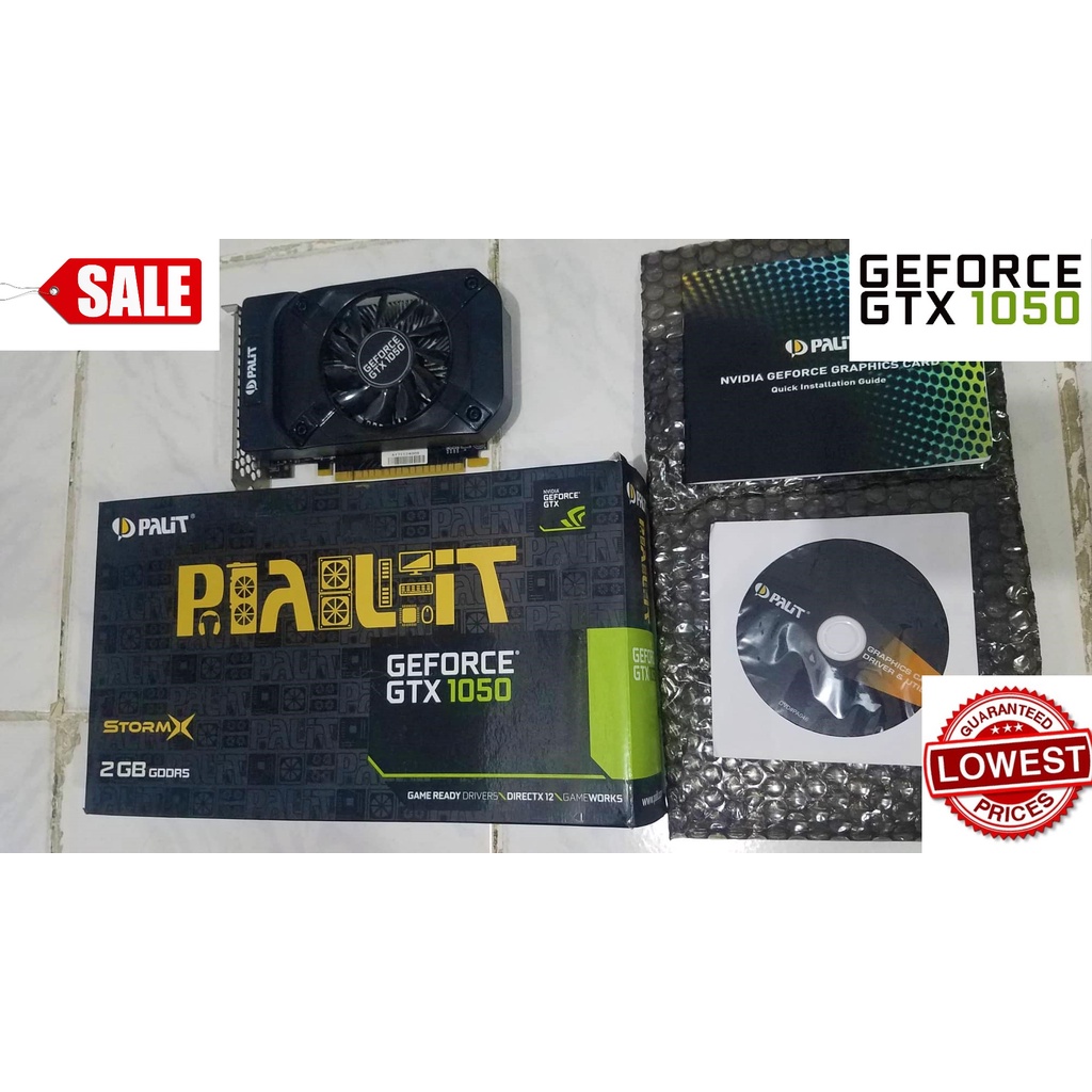Palit GTX 1050 GTX1050 StormX 2GB DDR5 Video Card Graphic Card, HDMI,DP ...