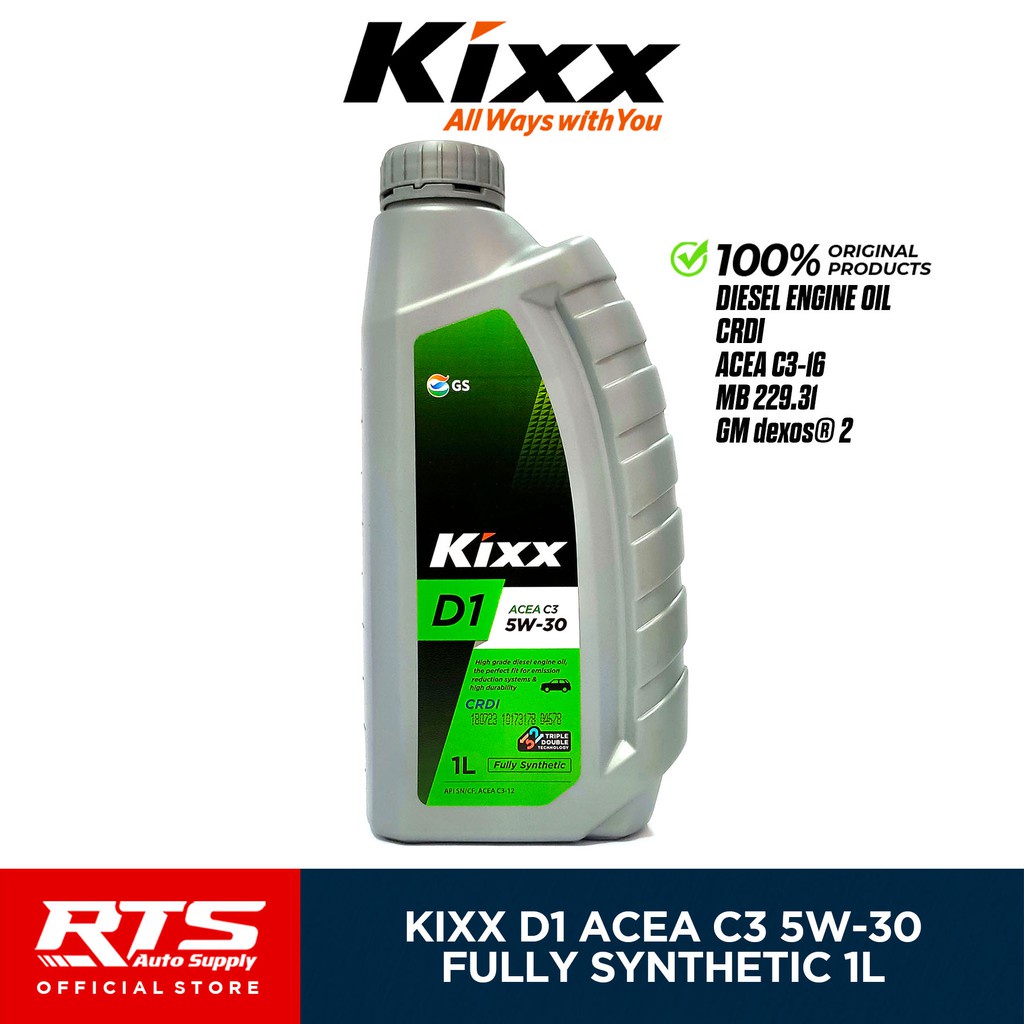 Kixx D1 5W30 Fully Synthetic Diesel Engine Oil 1 Liter (1L) Shopee
