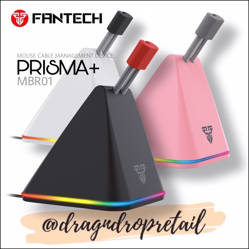 FANTECH PRISMA+ MBR01 RGB Mouse Bungee Cord Clip Mice Cable Management ...