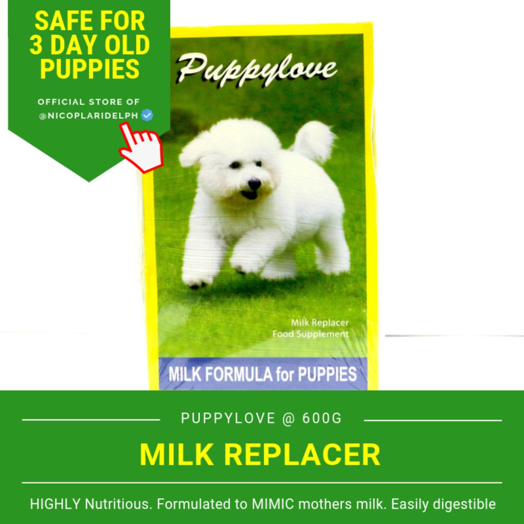 PuppyLove Dog Milk Replacer with Nutritious High Protein Formula for