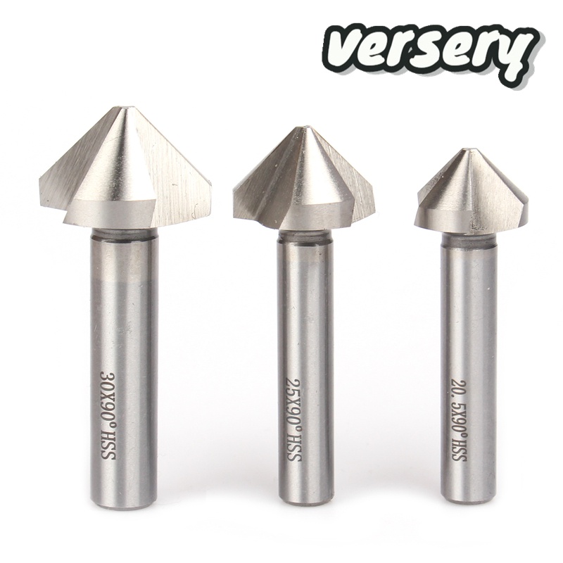 Pilang Fraise à Chanfreiner 90° HSS 3 Flûtes | Diamètre 4.5-50mm - Pour Métal Et Bois