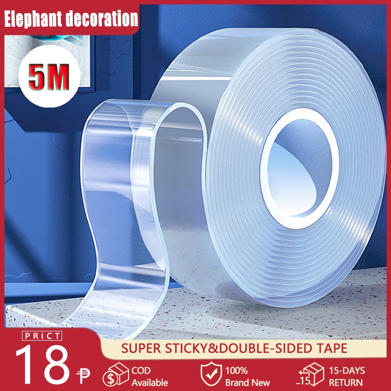 Clear Multifunction Nano Double sided Tape Traceless Strips Strongly ...