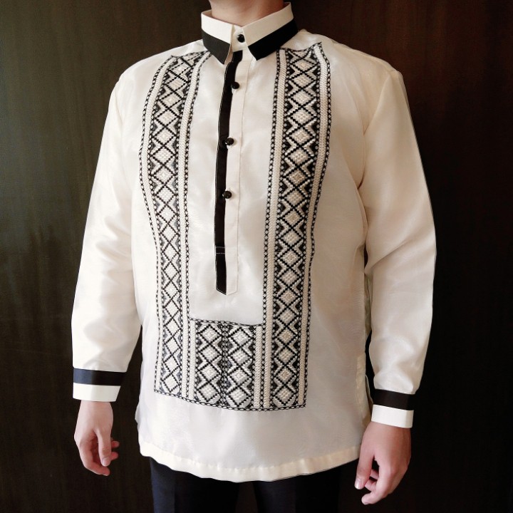 MODERN BARONG TAGALOG FOR MEN PURE EMBROIDERED | Shopee Philippines