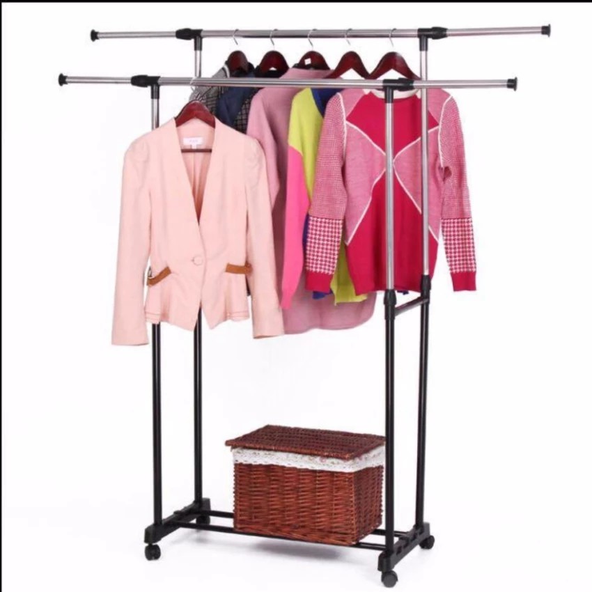 AIXPI Adjustable Double Pole Clothes Rack Shopee Philippines