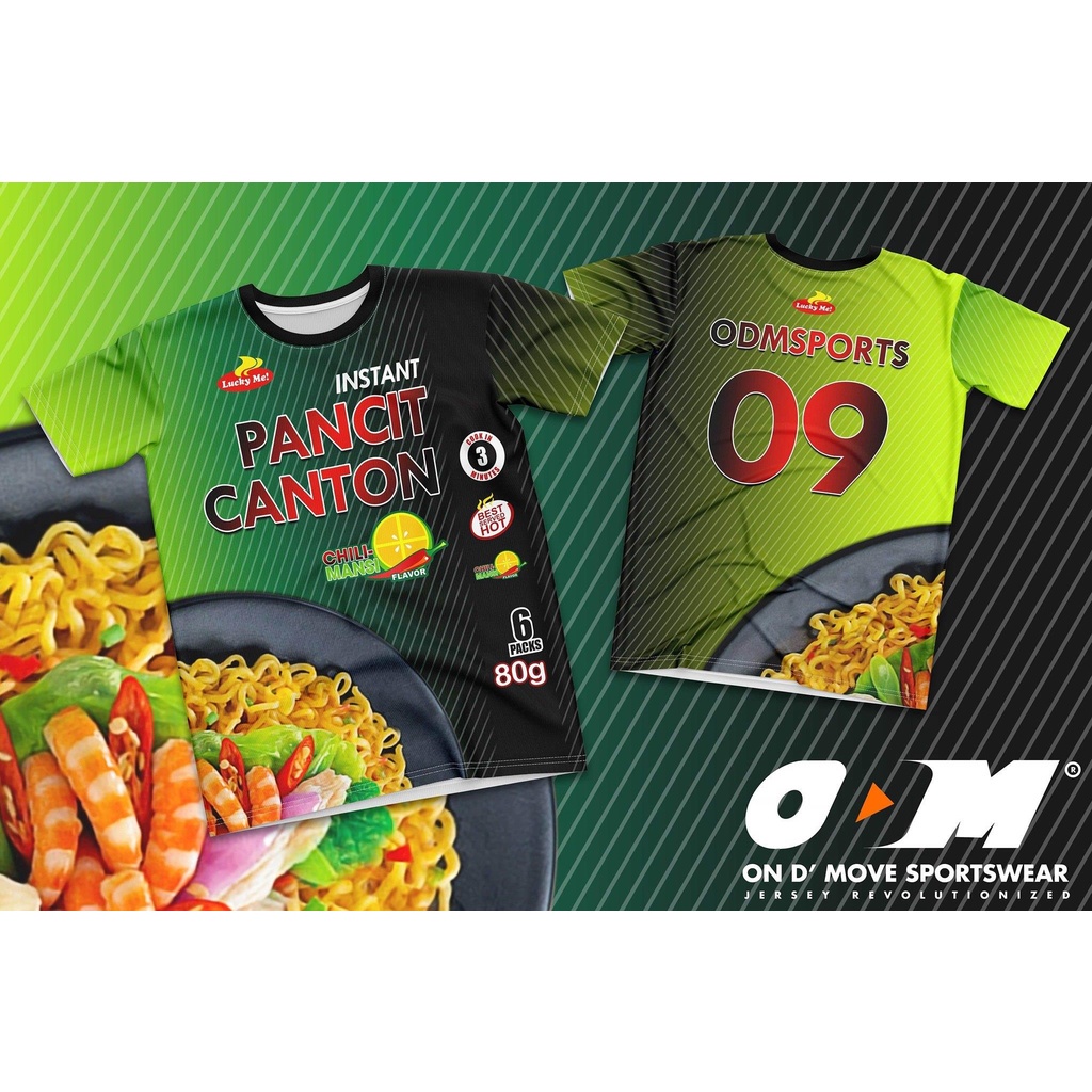 Pancit Canton Jersey Full Sublimation Tshirt（Customized Name and Number