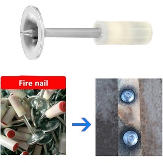 Wall Fastener Set Pipe Clamp Round Cap Pipe Tacker 100PCS Steel Nails ...