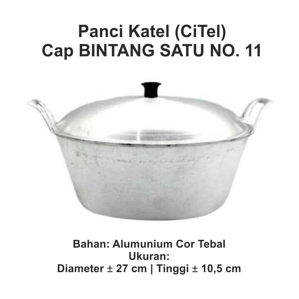 CITEL (panCI kaTEL) No. 11 - Multipurpose Traditional Frying Pan - One ...