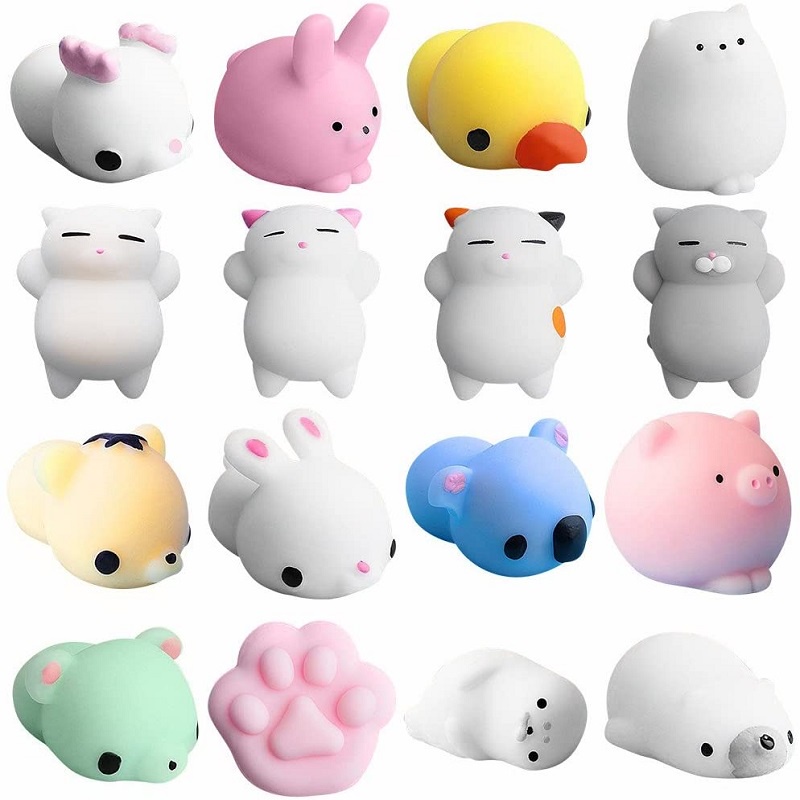 20Pcs/Set Mochi Squishy Toys Mochi Kawaii squishies Toys Gifts for