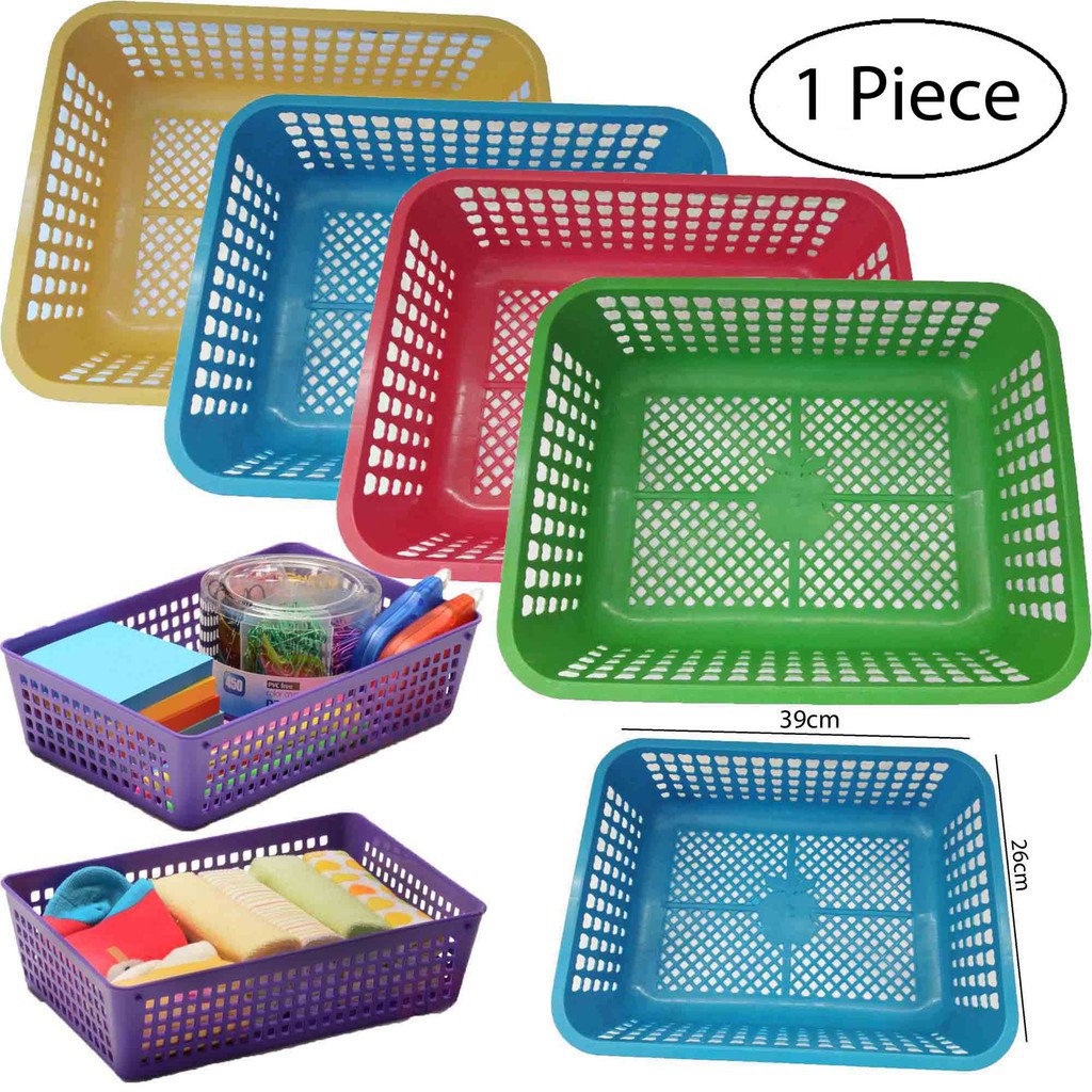 1pc Car Portable Organizer, Multi-purpose Plastic Storage Basket