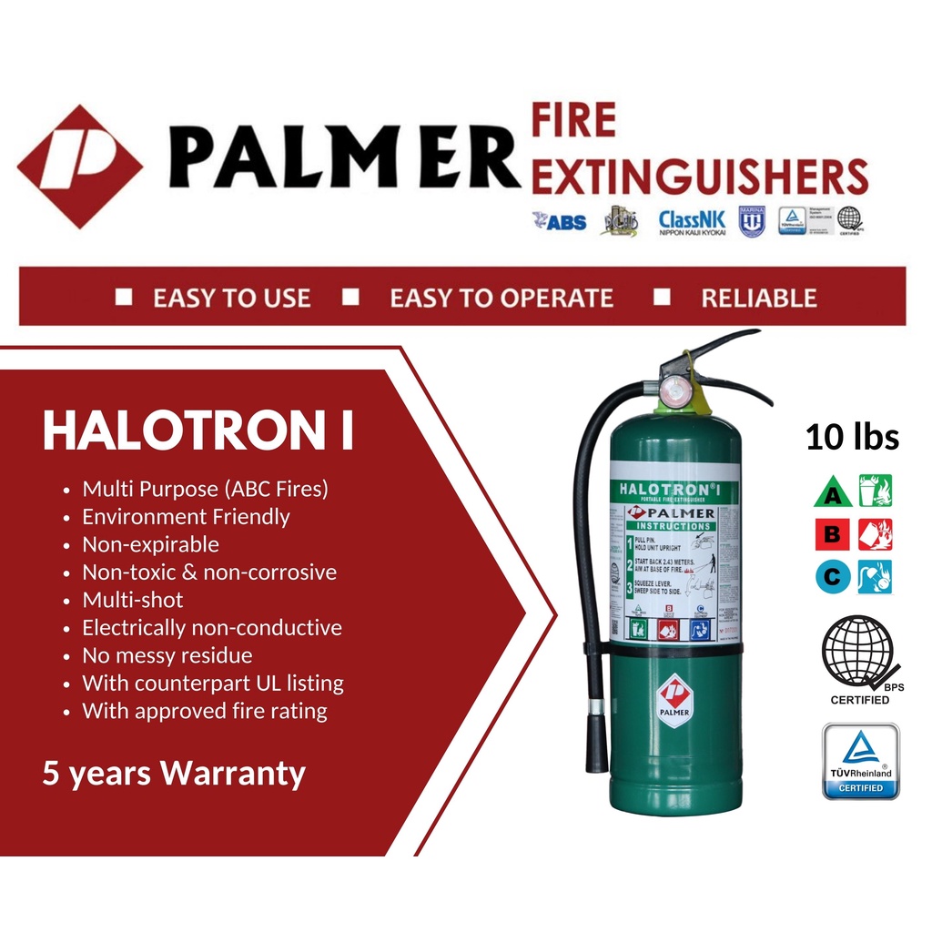HALOTRON® I FIRE EXTINGUISHERS 10 lbs portable Shopee Philippines