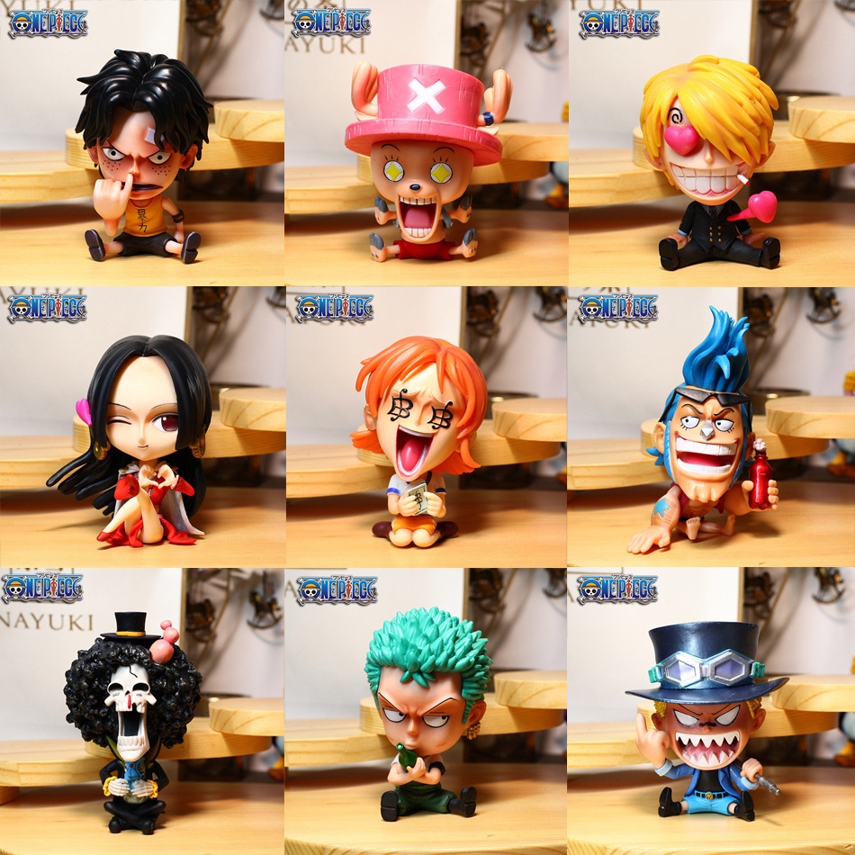 8cm Anime One Piece Devil Fruit Users Buggy Crocodile Shanks Straw Hat