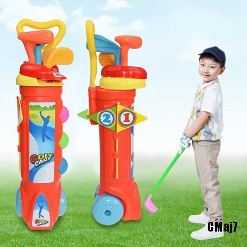 (CMaj7) 1 Set Outdoor Children Golf Club Toys Plastic Mini Golf Sports