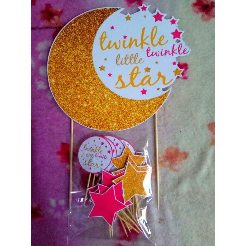 Twinkle twinkle little hot sale star cupcake toppers