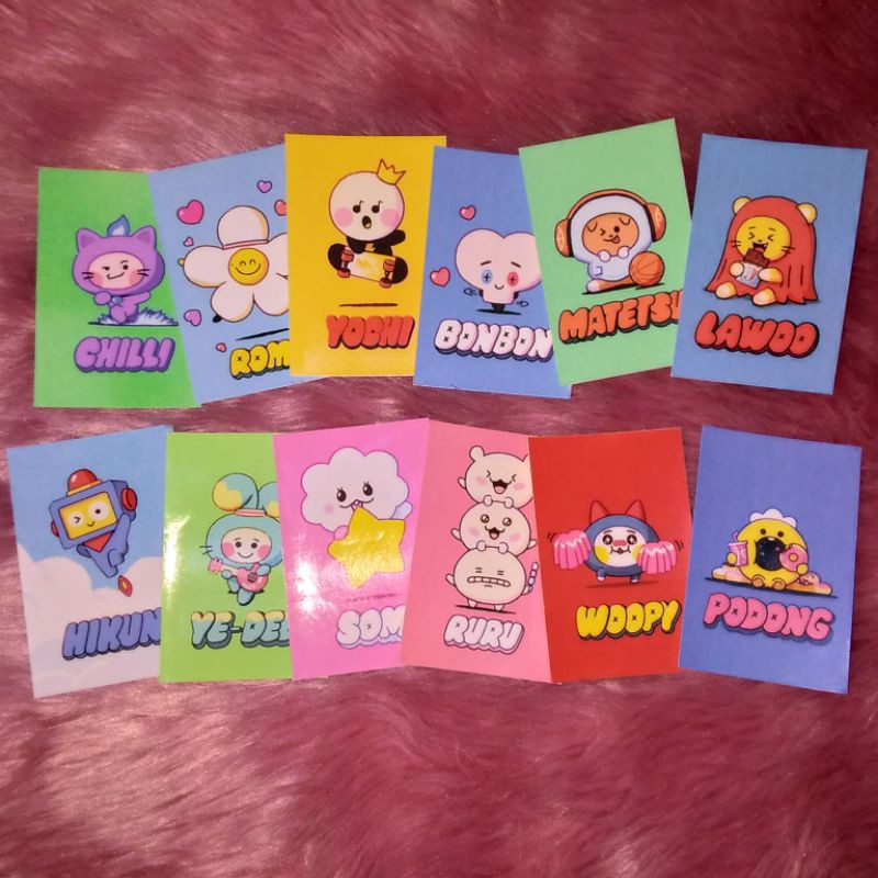 Treasure Line Character/ TRUZ (Poster Style) Sticker Set | Shopee ...