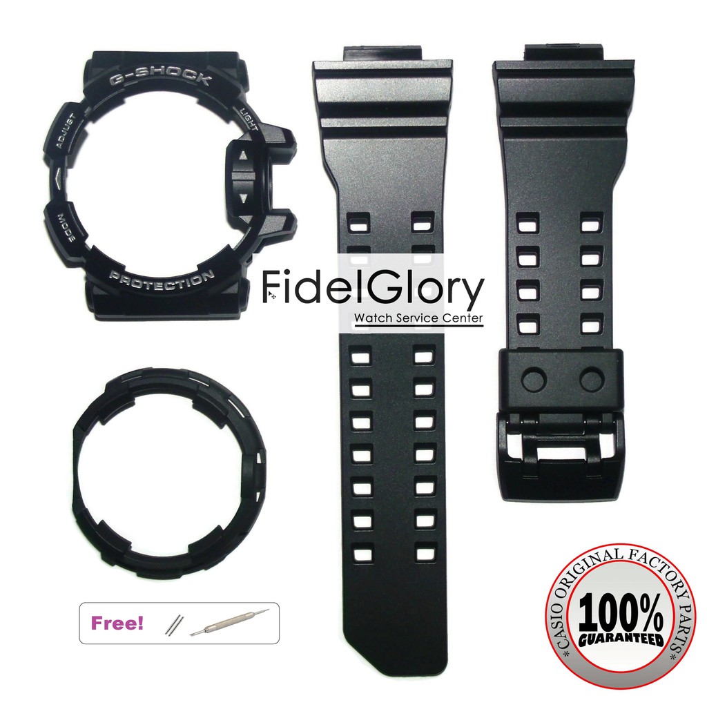 GA-400 & GBA-400 Black Matte bezel and strap | Shopee Philippines