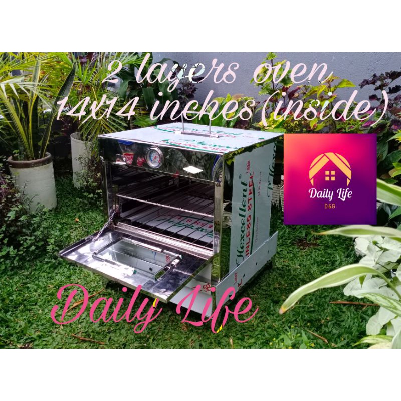 Stainless Gas Type Oven Two Layers 14x18,14x14 & Mini Oven 12x12 Shopee Philippines