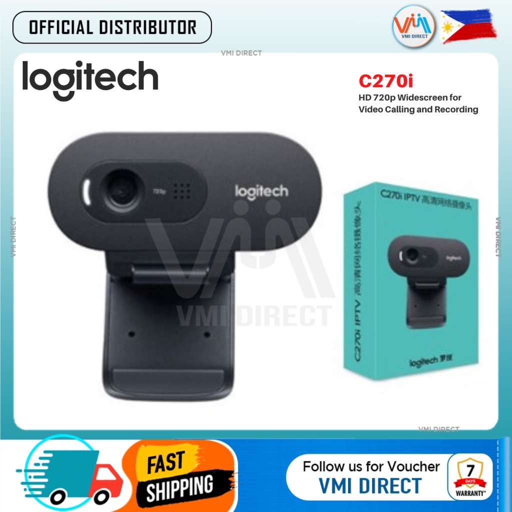 Logitech C270i Webcam HD Vid 720p VMI DIRECT