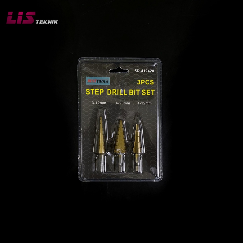 MATA Pagoda Spiral Threaded Drill Bit Iron Drill Bit/Step Drill Bit 4 ...