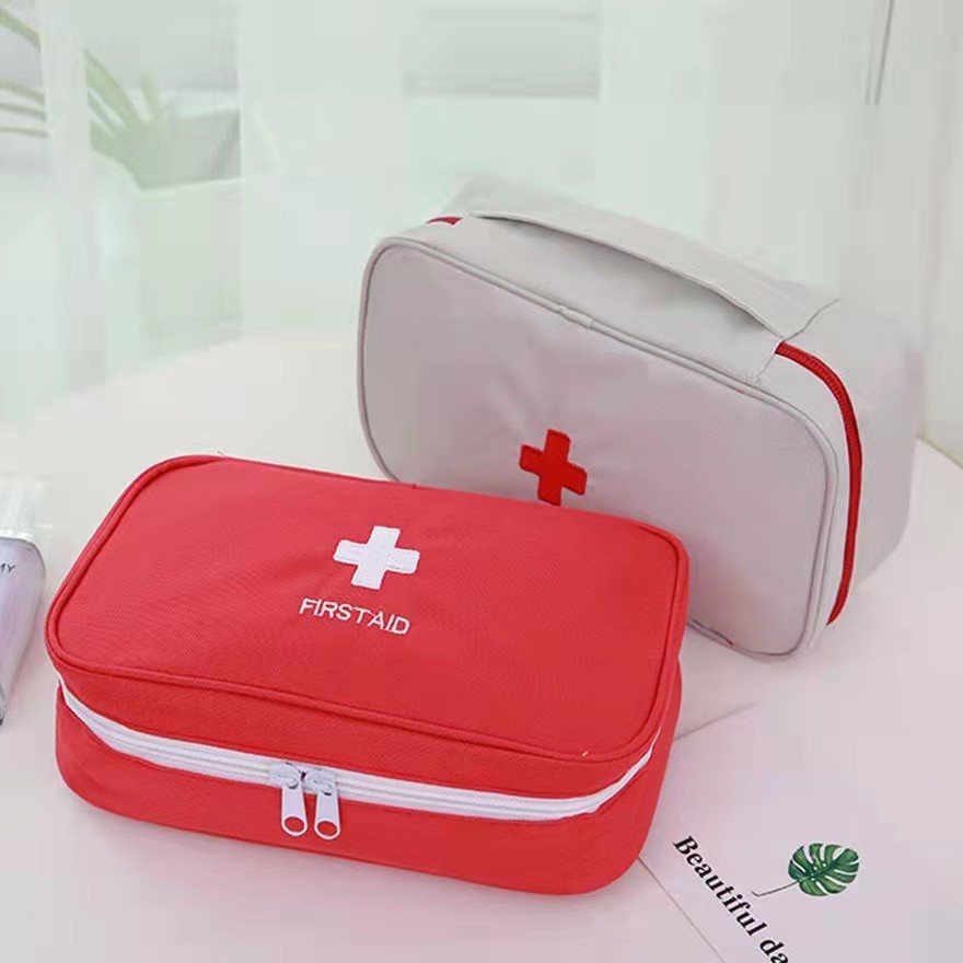 ED shop Portable Storage Bag RED First Aid Kit Medicine Bag Emergency
