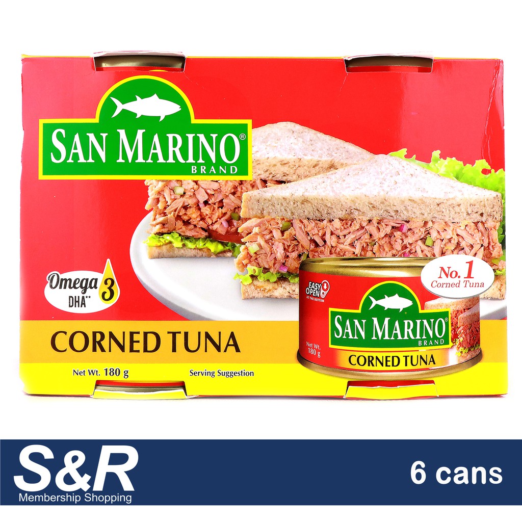 CDO San Marino Corned Tuna 6 x 180g Shopee Philippines