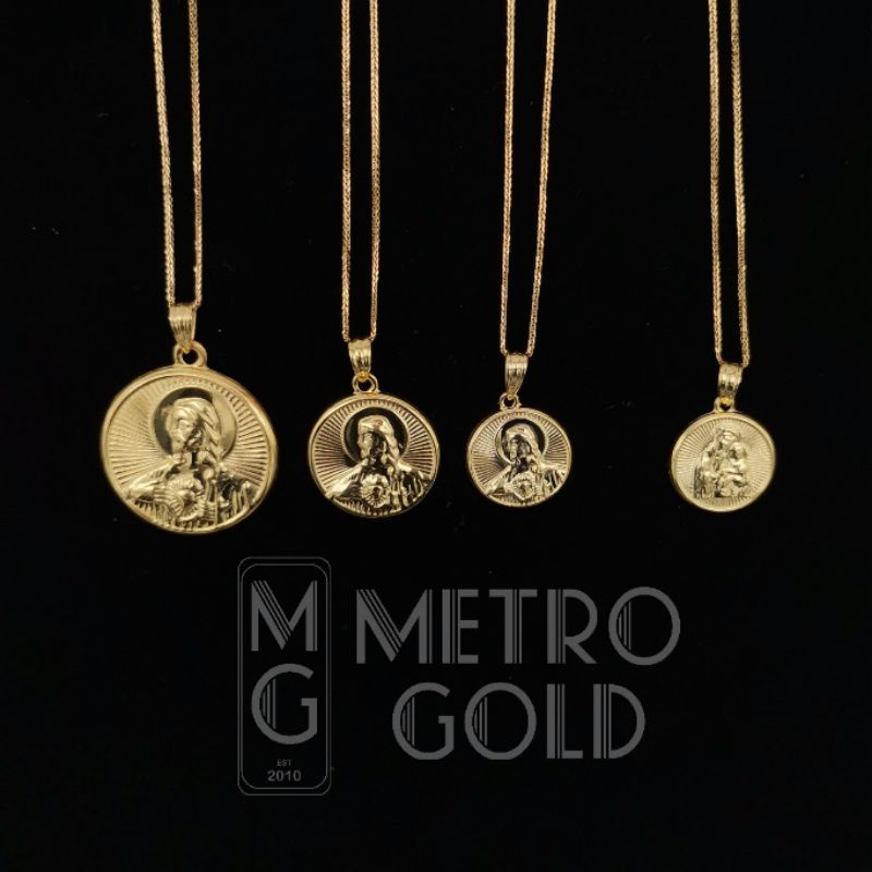 Mother and best sale child necklace gold