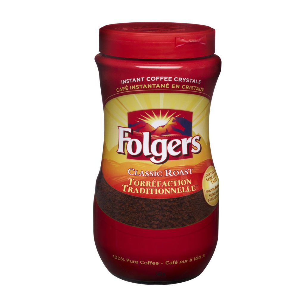 Folgers Classic Roast Instant Coffee Crystals 200g - Canada | Shopee ...