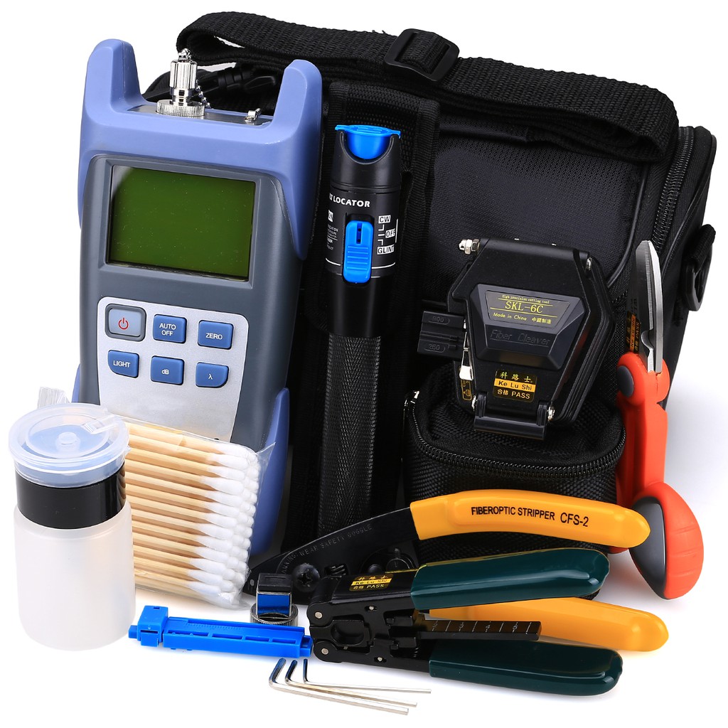 Fiber Optic Tool Kit 18 in 1 with Fiber Optical Power Meter and 5mW ...