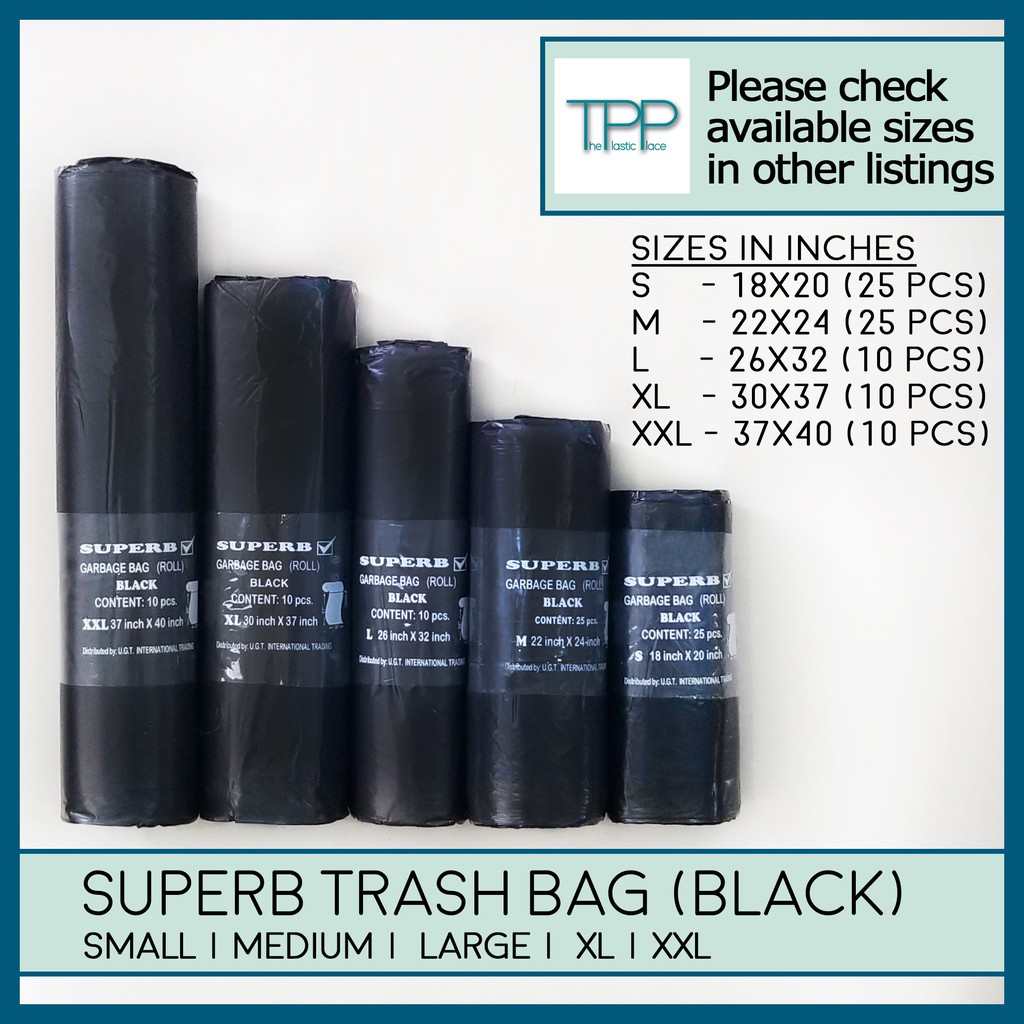 Large trash bag clearance size