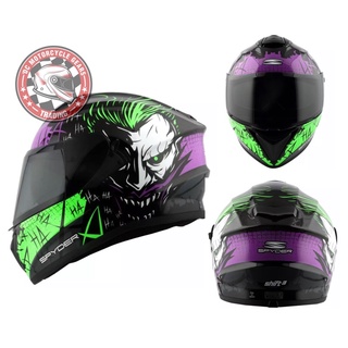 Spyder Full Face Helmet with Dual Visor Shift 3 GD ORION Series 5 (Free  Clear Visor)