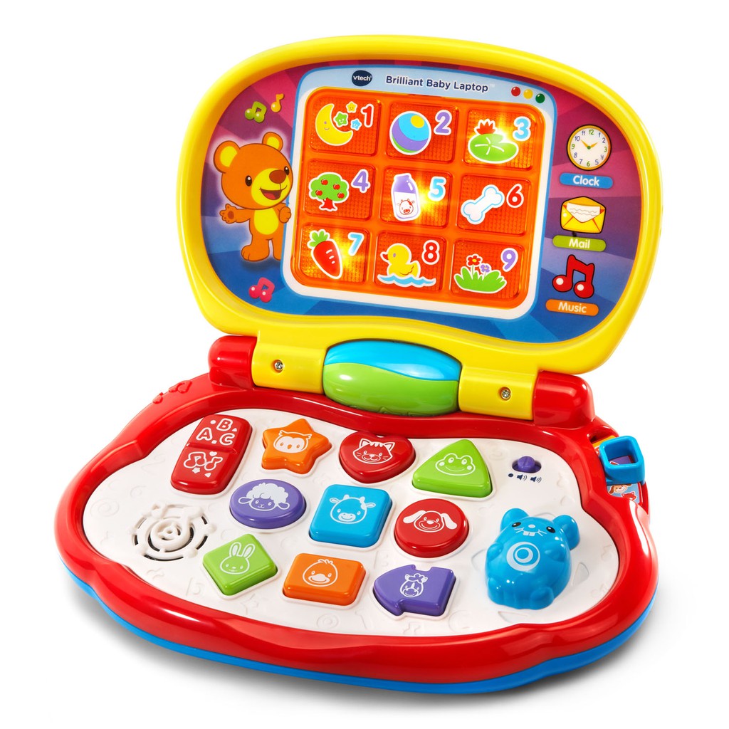 VTech Brilliant Baby Laptop Teaches Colors, Shapes, Animals and Music ...