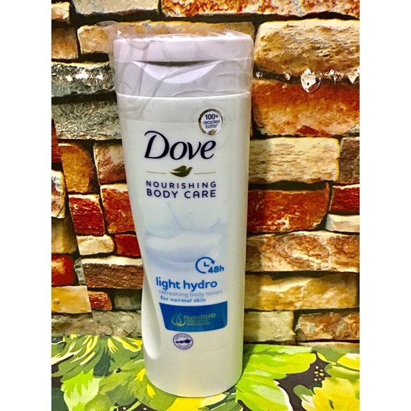Dove Nourishing Body Care Light Hydro Body Lotion 400mL Shopee