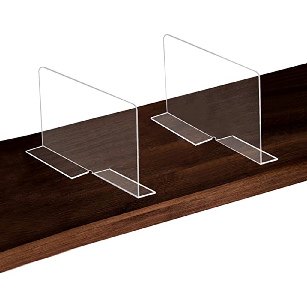 Acrylic Shelf Dividers, Clear Closet Divider Separator for Wood Shelves
