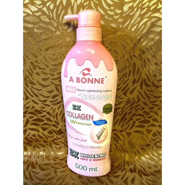 abonne milk power lightening with collagen lotion 500ml | Shopee