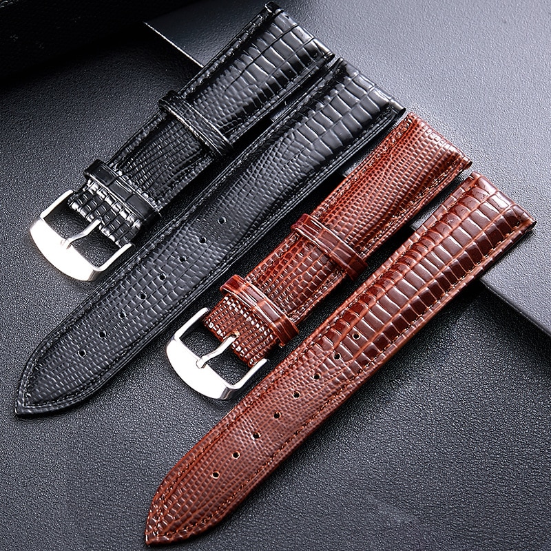 Lizard Leather Watch Strap 12mm 14mm 16mm 18mm 20mm 22mm 24mm Watch Accessories High Quality Glossy Lizard Waterproof Wristband Shopee Philippines