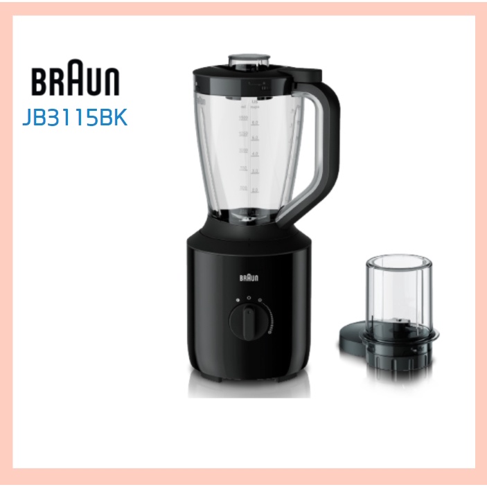 Braun JB3115BK Blenders & Mixers Blender Of Beaker 800W 2In1 Power