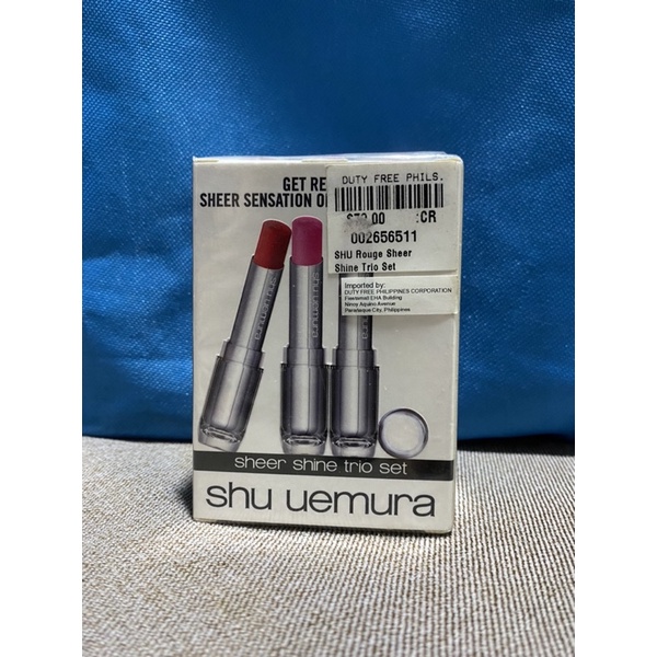 Shu Uemura Trio Lipstick Set (Made in Japan) Shopee Philippines