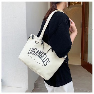 Mumu 3016 Letters Canvas Bag Tote Bags Korean Shoulder Sling | Shopee ...