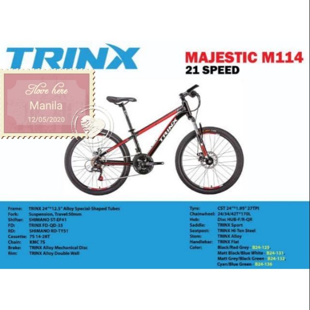 Trinx road deals bike size chart